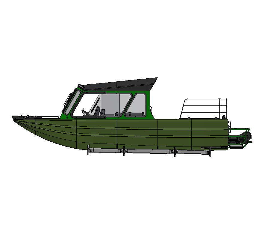 BIG JETTY - 1/6 Scale  Twin-Engine River Jet Boat - HPW40 Incl. - HAVE-IT-ALL