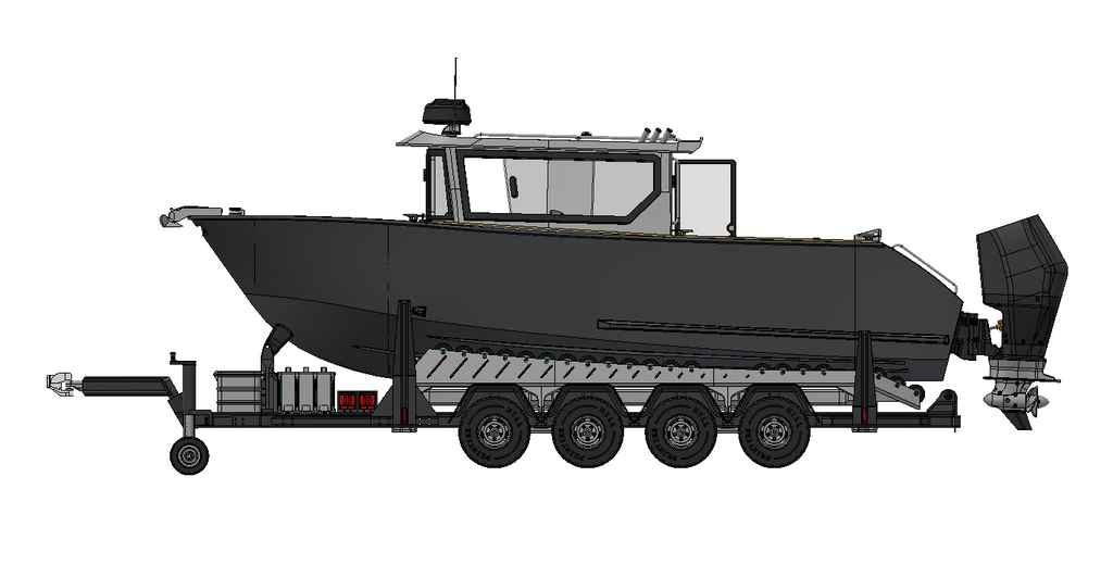 TRAILER For Defender 22 - 1/6 Trailer For AXIAL SCX6