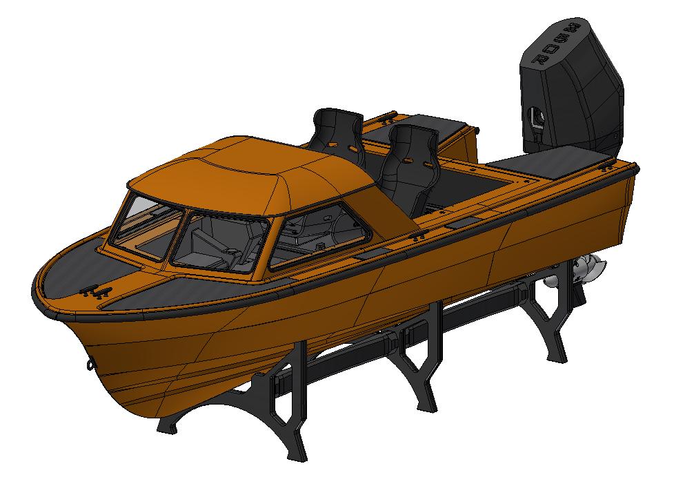 FJORDLING - 1/6 Scale - Outboard Fishing Boat - HAVE-IT-ALL