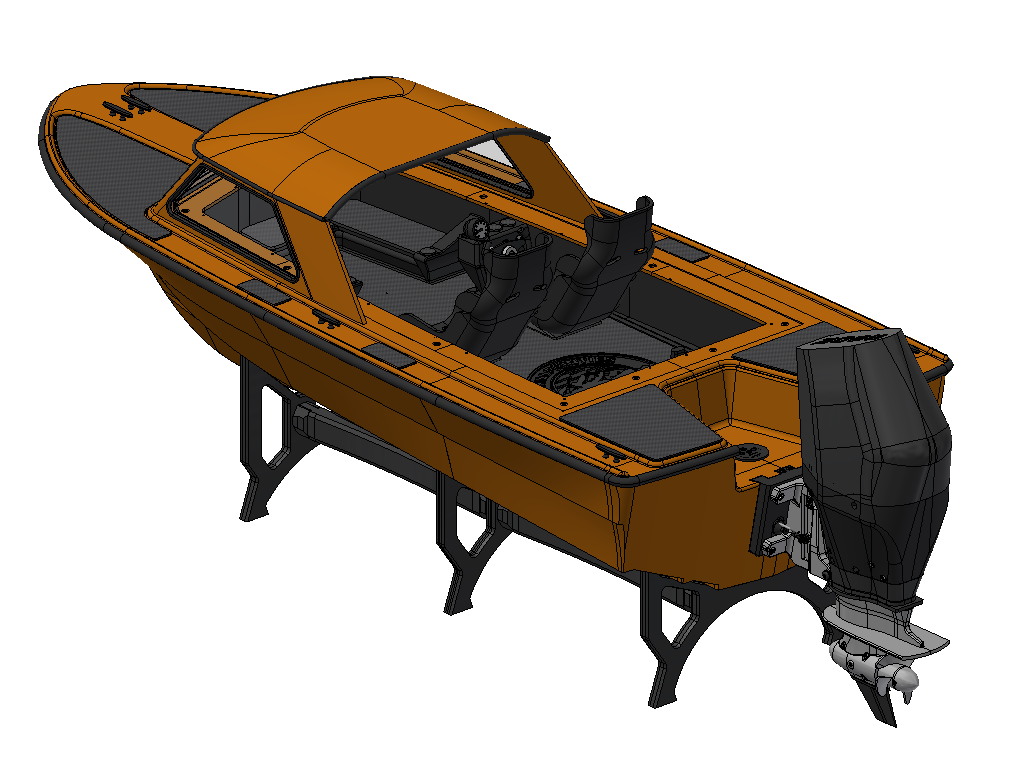 FJORDLING - 1/6 Scale - Outboard Fishing Boat - W/O Outboard