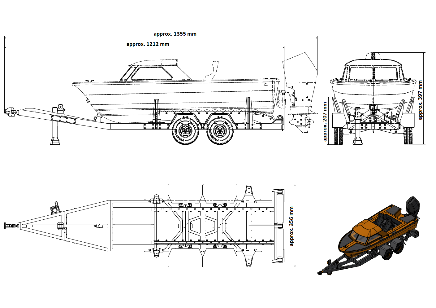1/6 Scale TRAILER Fjordling/Jetling - EU Print Service