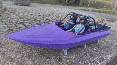 PURPLE ACE - 1/6 SCALE SPRINT JET BOAT - HPW40 INCL.