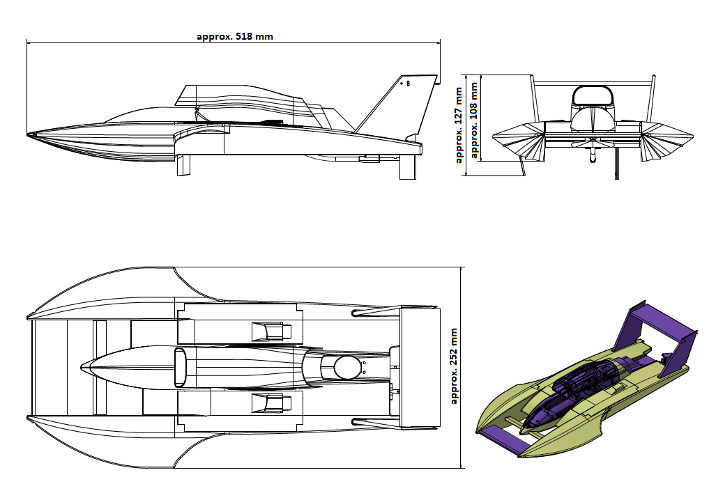 HP18 - 1/18 Scale - Unlimited Hydroplane