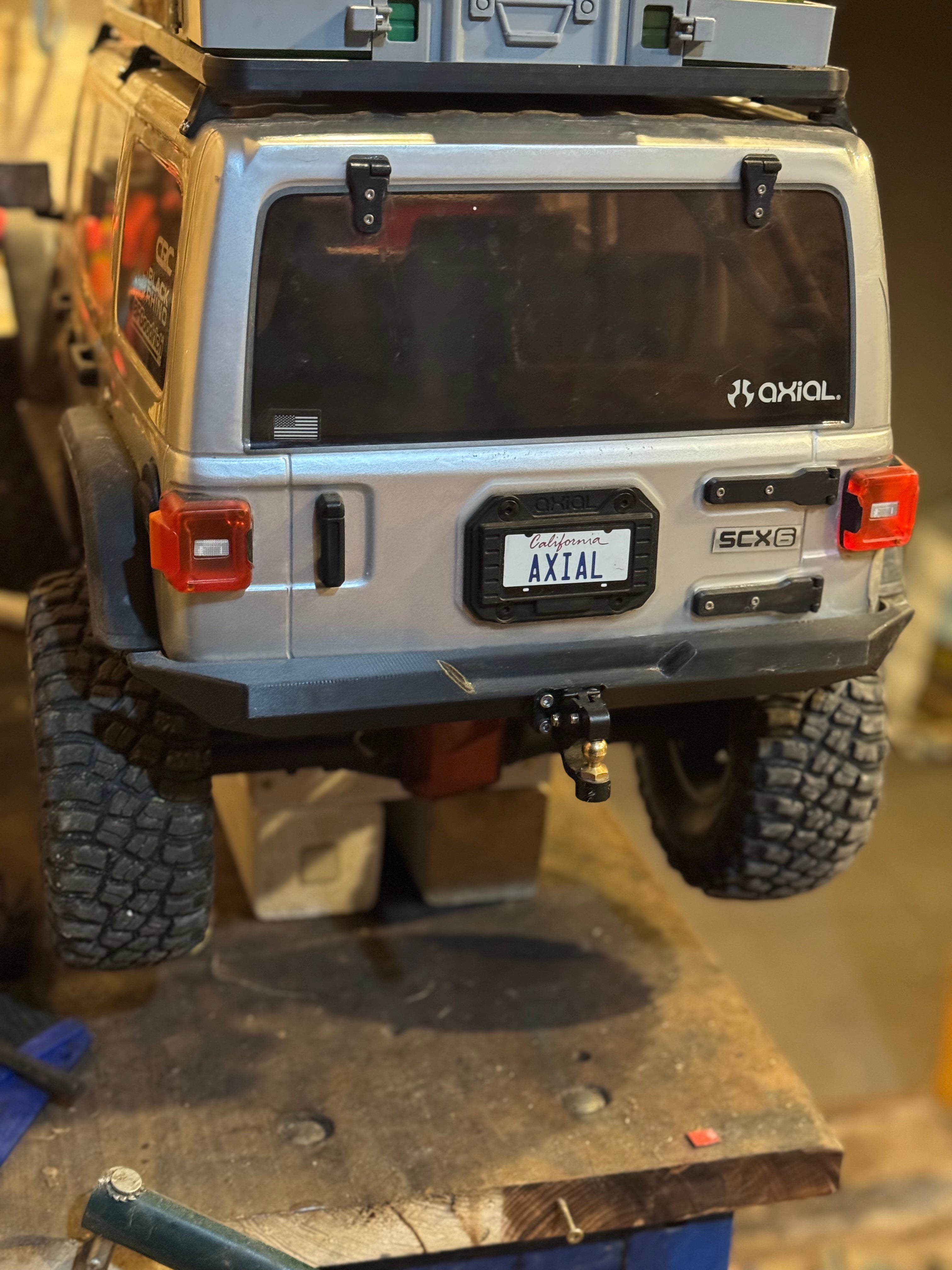 Rear BUMPER for Trailer Use - AXIAL SCX6