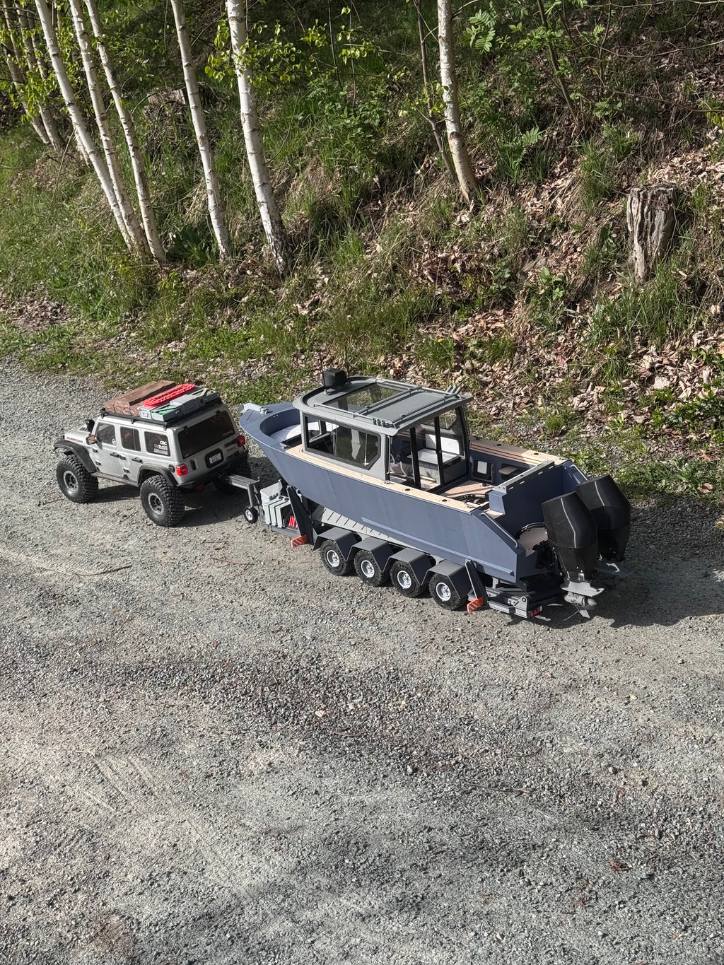TRAILER For Defender 22 - 1/6 Trailer For AXIAL SCX6