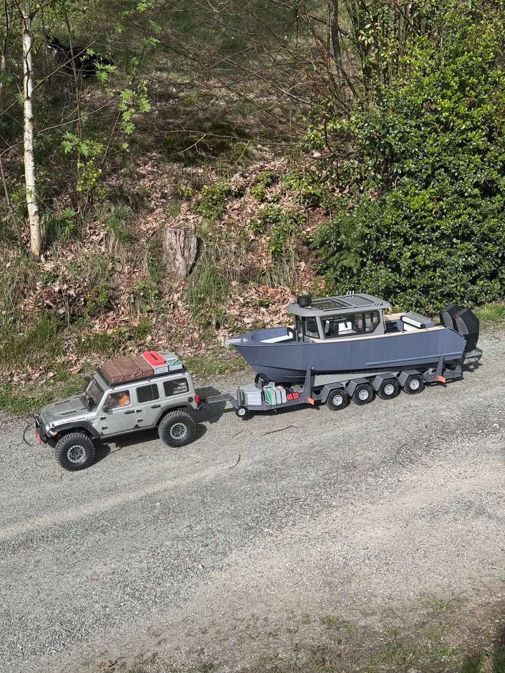 TRAILER For Defender 22 - 1/6 Trailer For AXIAL SCX6