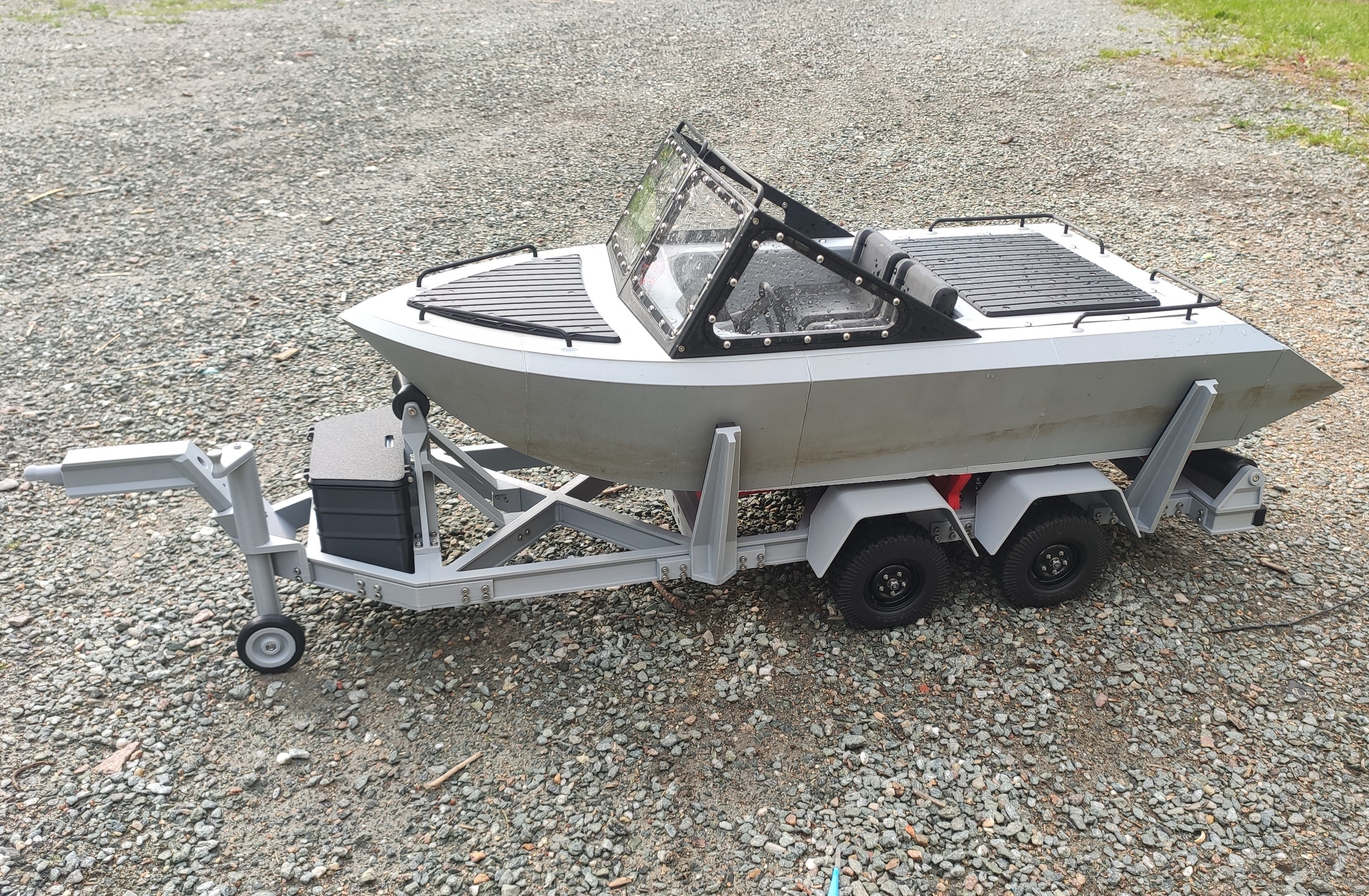 TRAILER for DeathBoat - 1/6 Scale Trailer for AXIAL SCX6