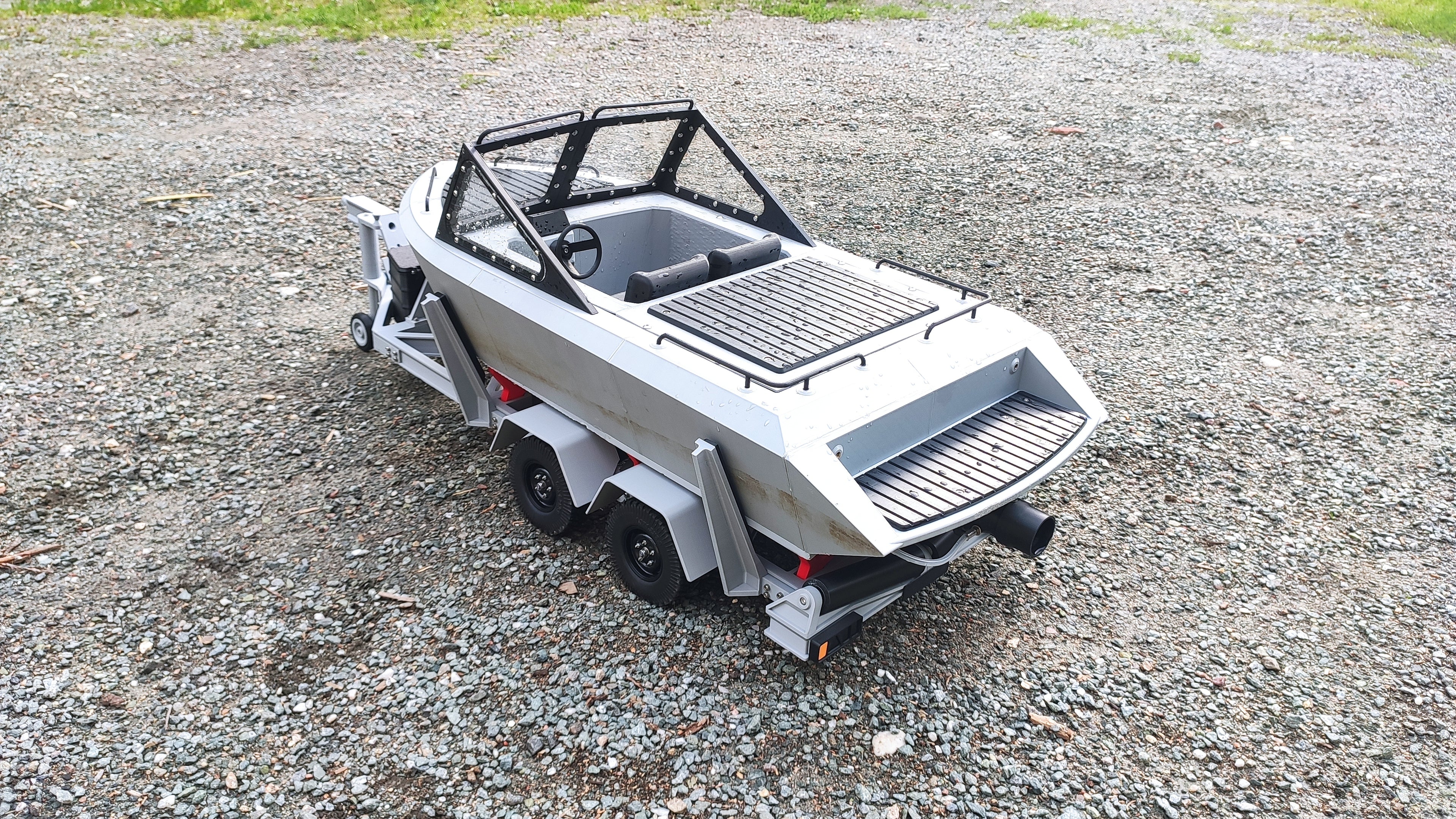 TRAILER for DeathBoat - 1/6 Scale Trailer for AXIAL SCX6