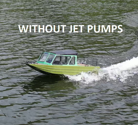 BIG JETTY - 1/6 Scale  Twin-Engine River Jet Boat - W/O Jet Pump