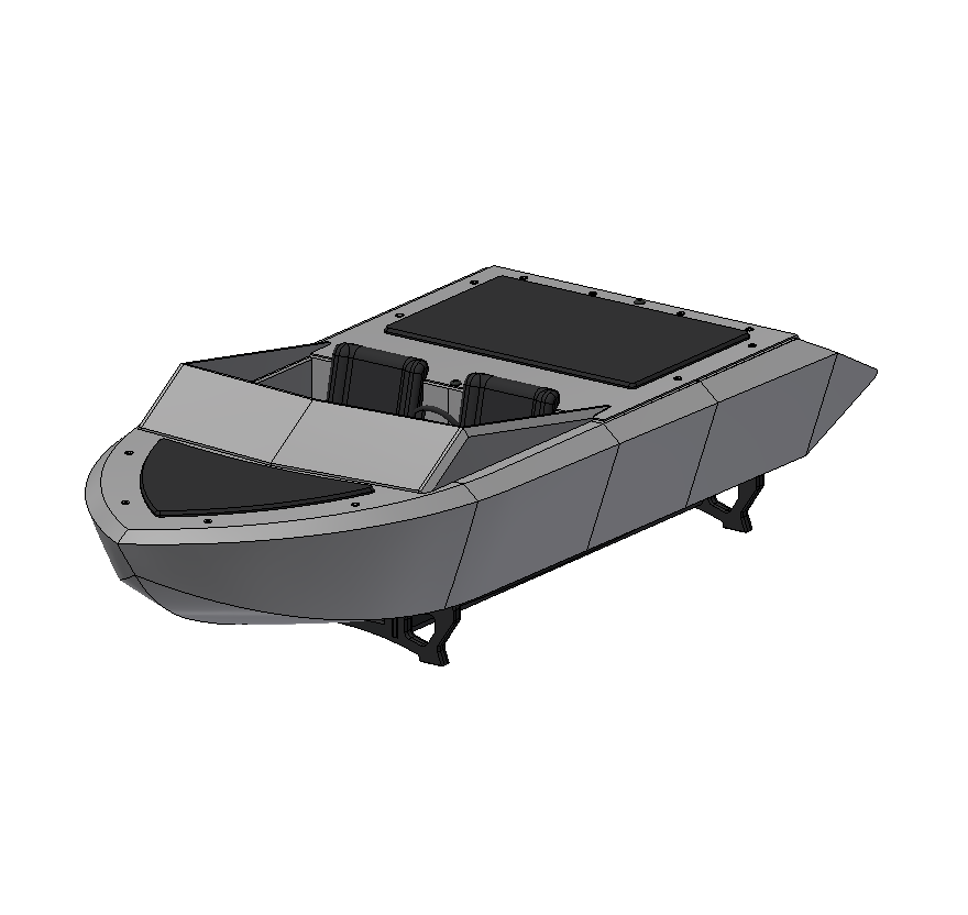 MINI SPEEDSTER - 1/10 Scale River jet Boat - HPW25 Incl.