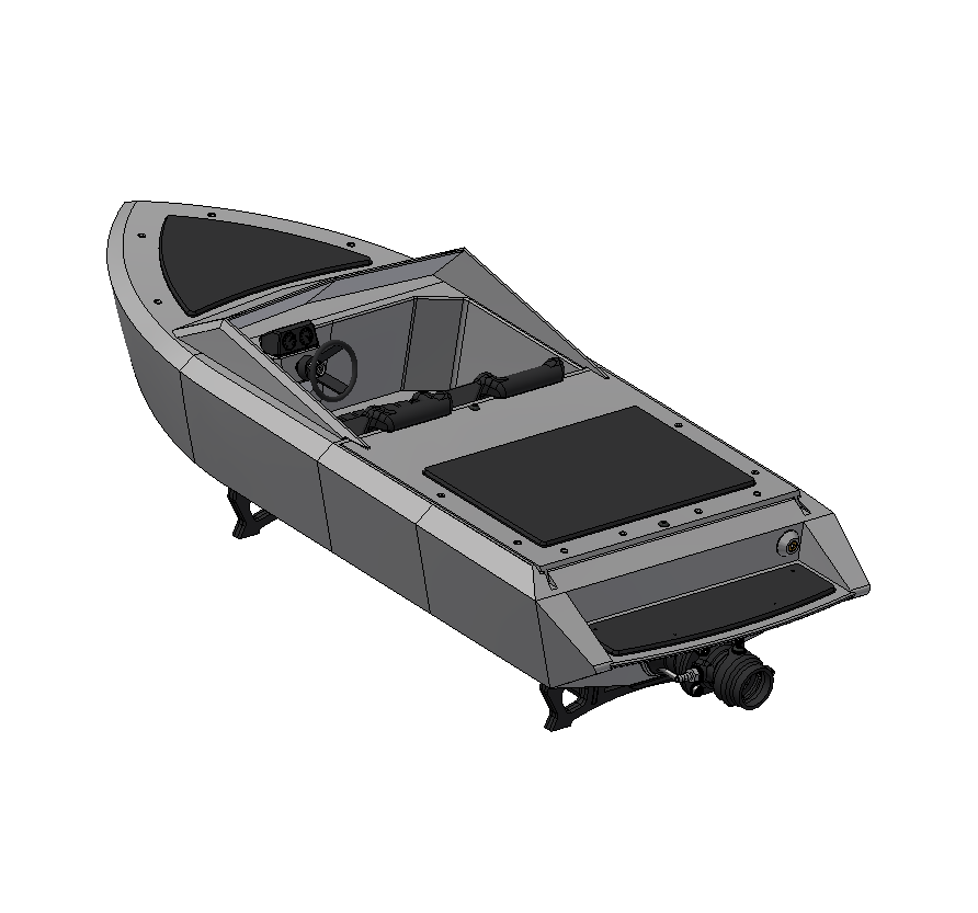 MINI SPEEDSTER - 1/10 Scale River jet Boat - HPW25 Incl.