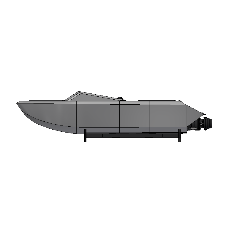 MINI SPEEDSTER - 1/10 Scale River jet Boat - HPW25 Incl.
