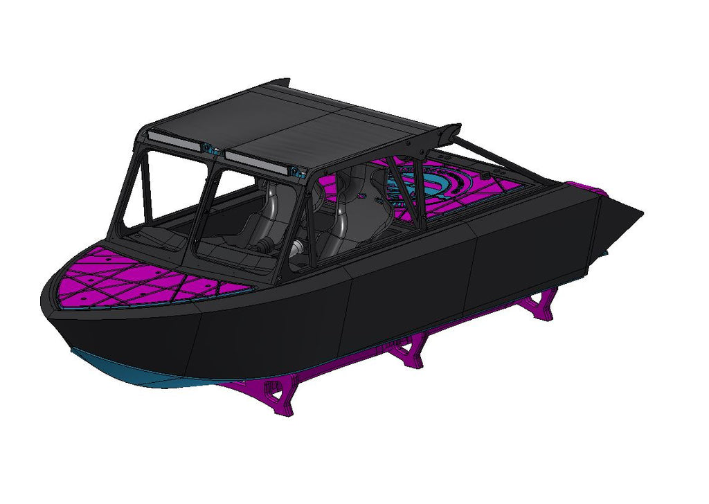 DEATHBOAT - 1/6 Scale River Jet Boat - HPW40 incl. - HAVE-IT-ALL