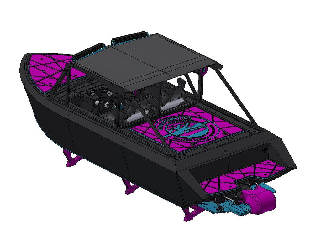 DEATHBOAT - 1/6 Scale - River Jet Boat - W/O Pump