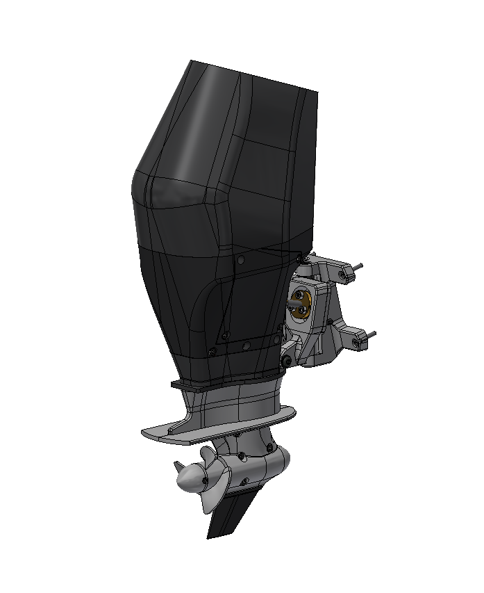 HPW250RT - 1/6 Scale - Trimmable Outboard