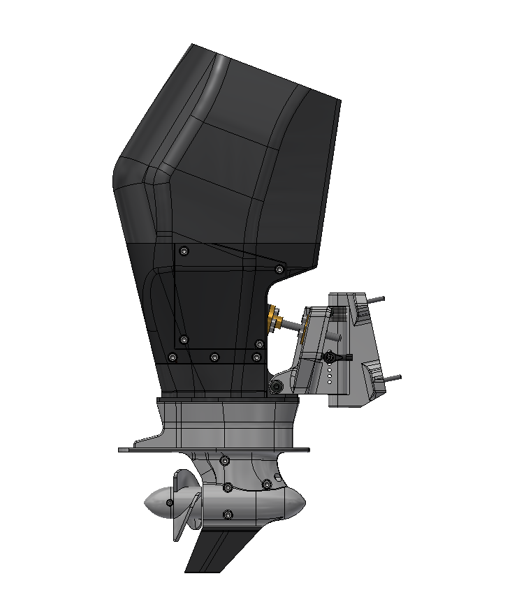 HPW250RT - 1/6 Scale - Trimmable Outboard