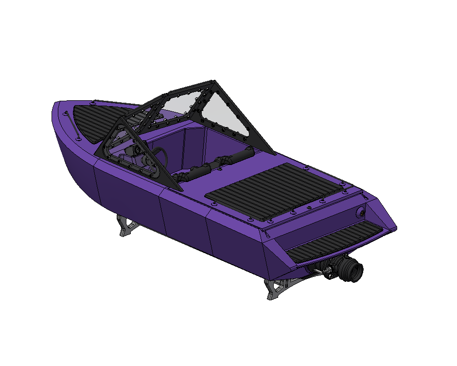 MINI RIPPER - 1/10 Sclae River Jet Boat - HPW25 Incl.