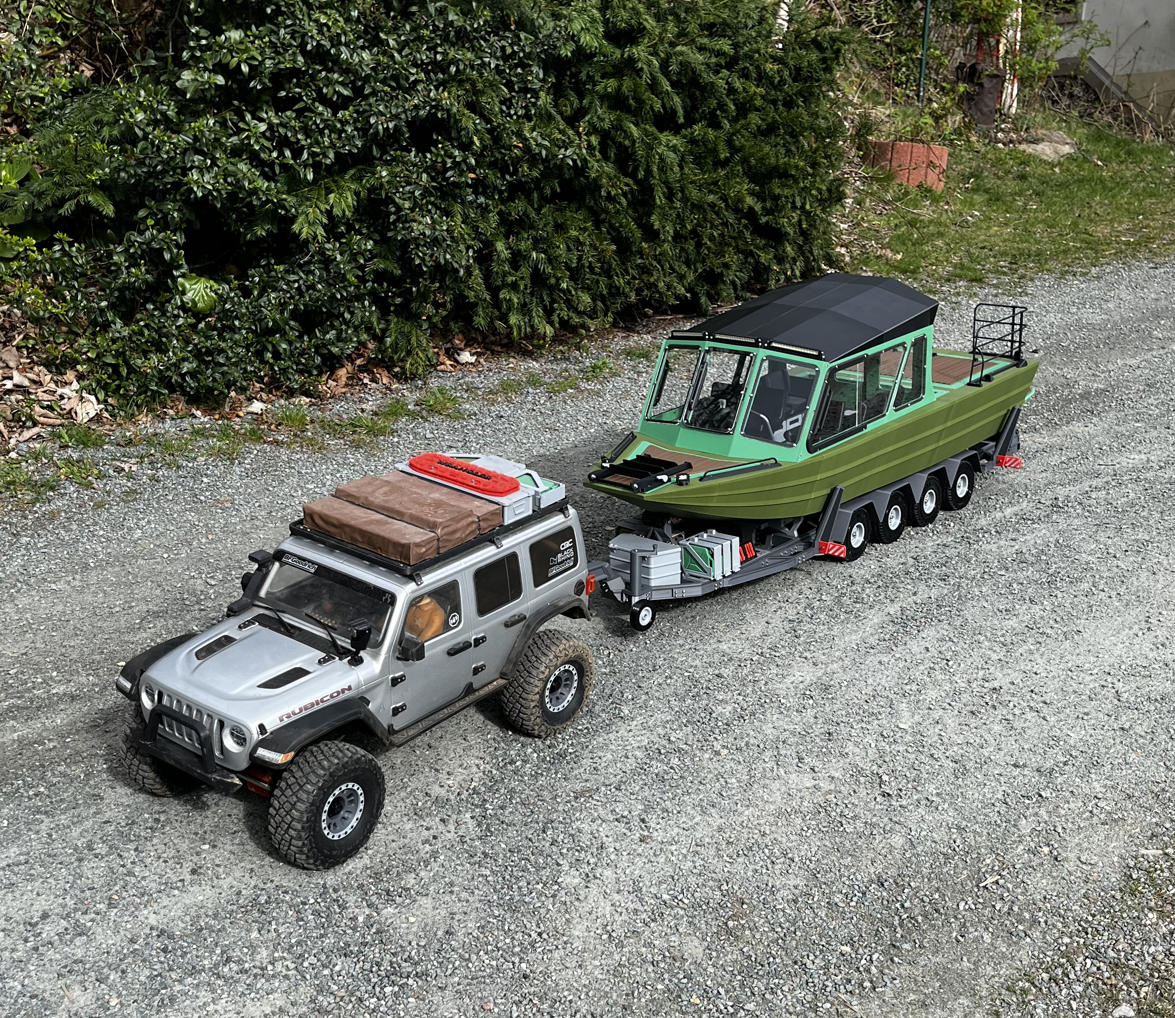 TRAILER For Big Jetty - 1/6 Trailer For AXIAL SCX6
