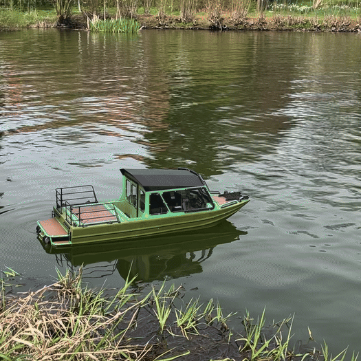 BIG JETTY - 1/6 Scale  Twin-Engine River Jet Boat - HPW40 Incl. - HAVE-IT-ALL